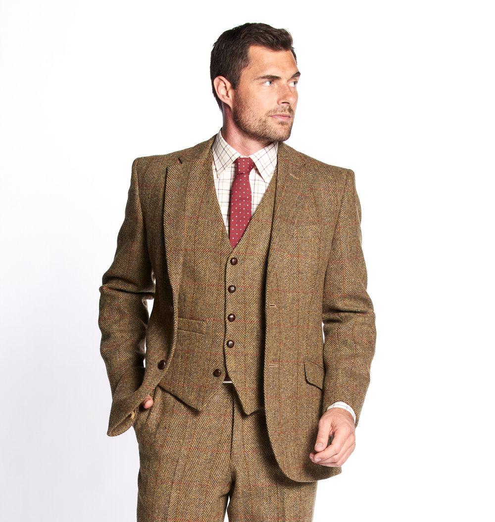 Harris Tweed Mens Trousers - Brown – Bucktrout Tailoring