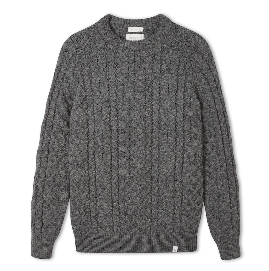 Peregrine hudson 2024 aran jumper